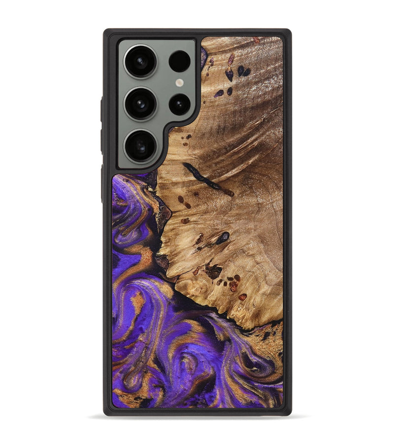 Galaxy S23 Ultra Wood Phone Case - Polly (Purple, 821829)