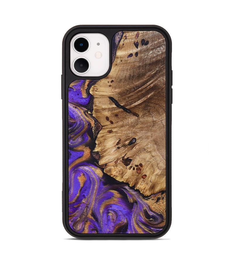 iPhone 11 Wood Phone Case - Polly (Purple, 821829)