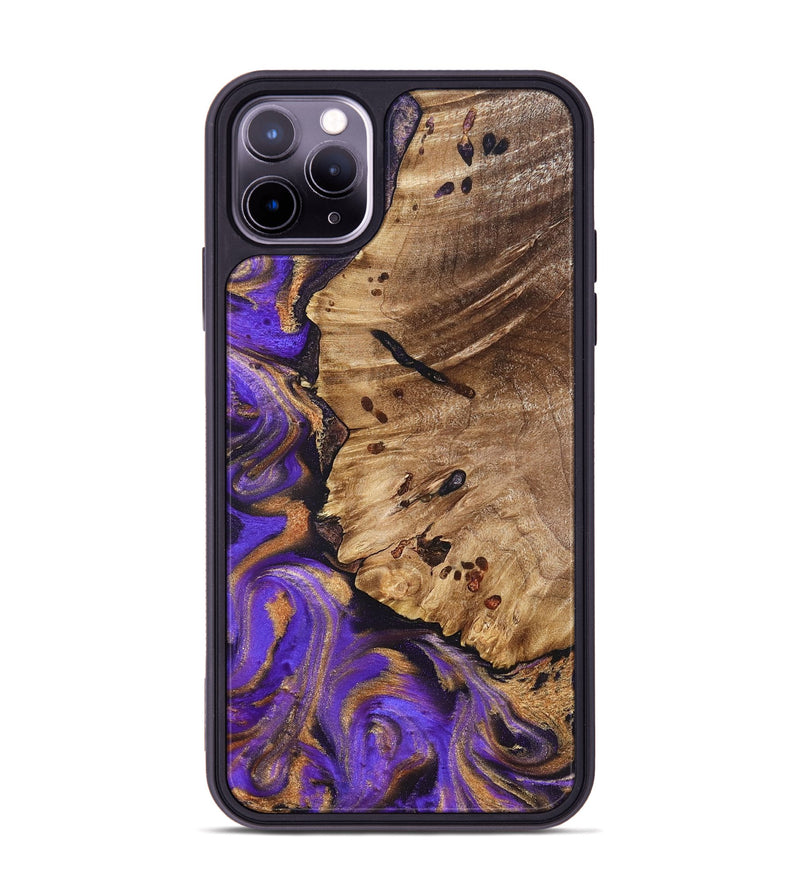 iPhone 11 Pro Max Wood Phone Case - Polly (Purple, 821829)