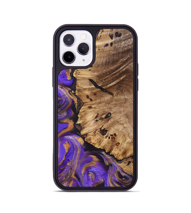 iPhone 11 Pro Wood Phone Case - Polly (Purple, 821829)
