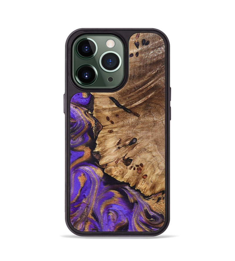 iPhone 13 Pro Wood Phone Case - Polly (Purple, 821829)