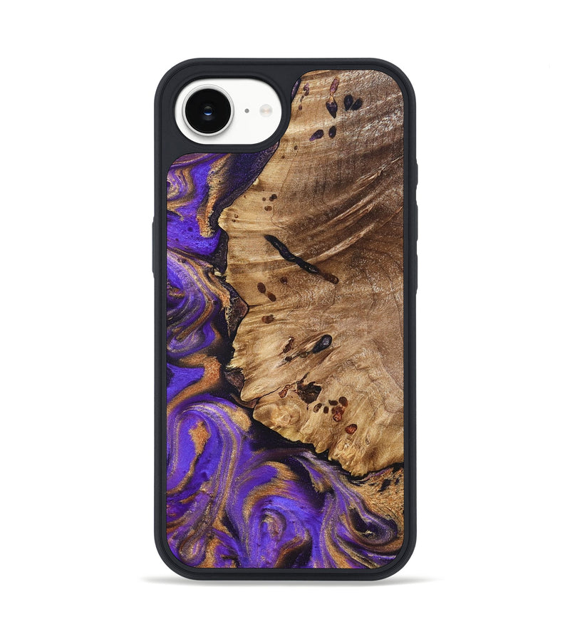 iPhone 16e Wood Phone Case - Polly (Purple, 821829)