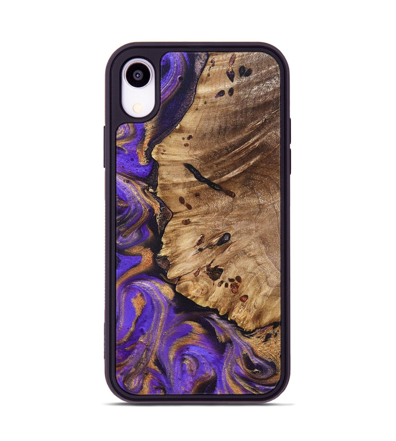 iPhone Xr Wood Phone Case - Polly (Purple, 821829)