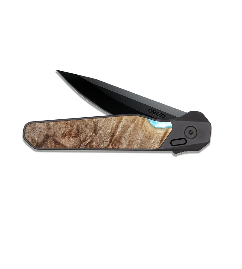 EDC Dark Slate Wood Pocket Knife - Guido (Coastal, 821835)