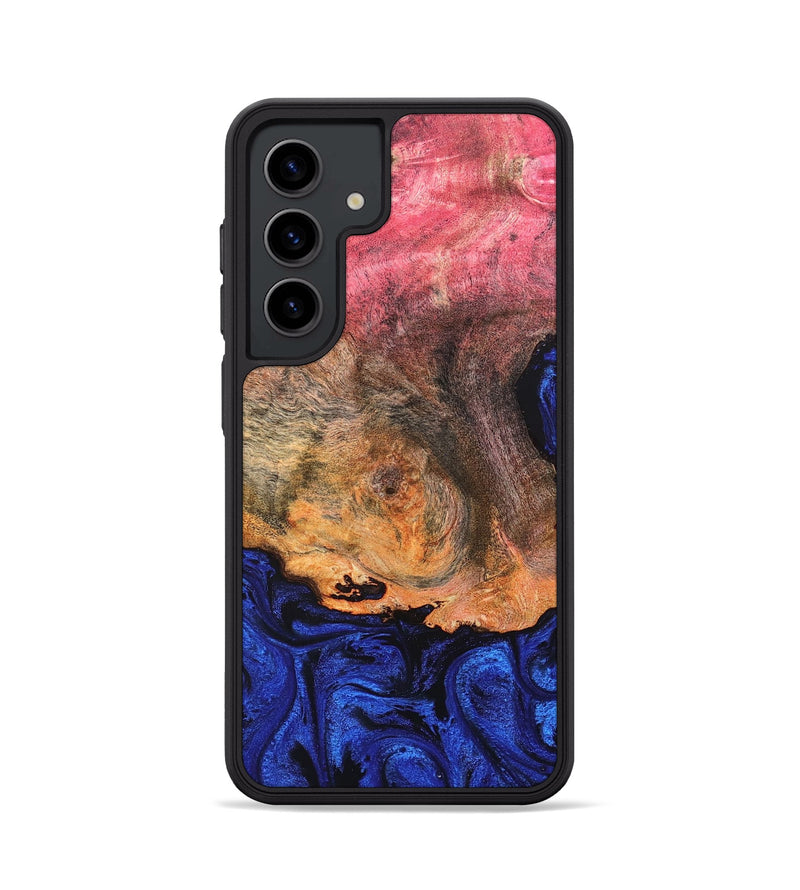 Galaxy S24 Wood Phone Case - Aliza (Blue, 821847)