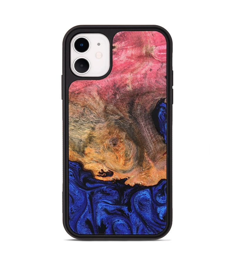 iPhone 11 Wood Phone Case - Aliza (Blue, 821847)