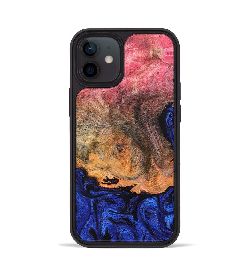 iPhone 12 Wood Phone Case - Aliza (Blue, 821847)