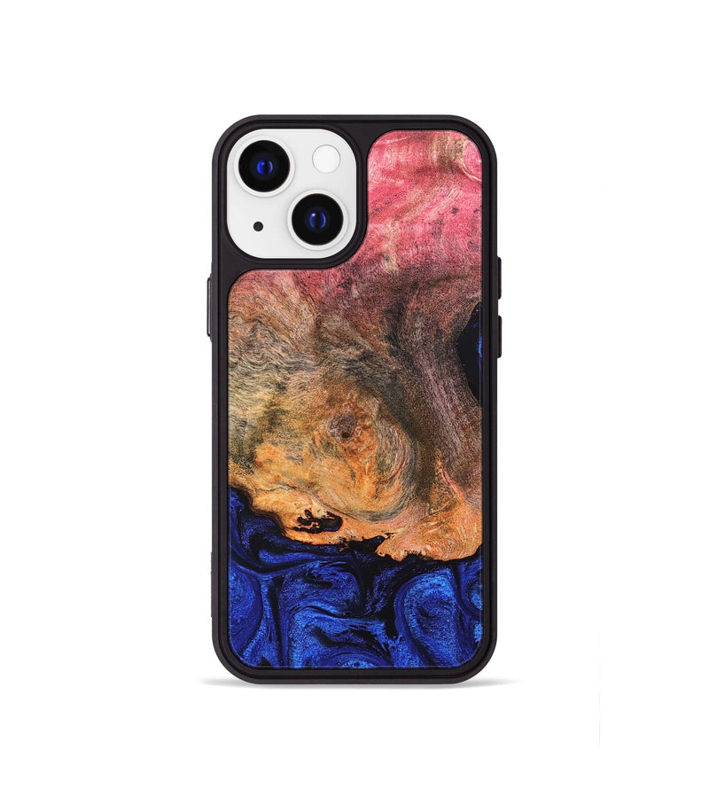 iPhone 13 mini Wood Phone Case - Aliza (Blue, 821847)