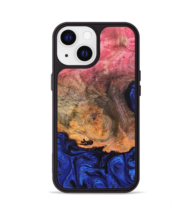 iPhone 13 Wood Phone Case - Aliza (Blue, 821847)
