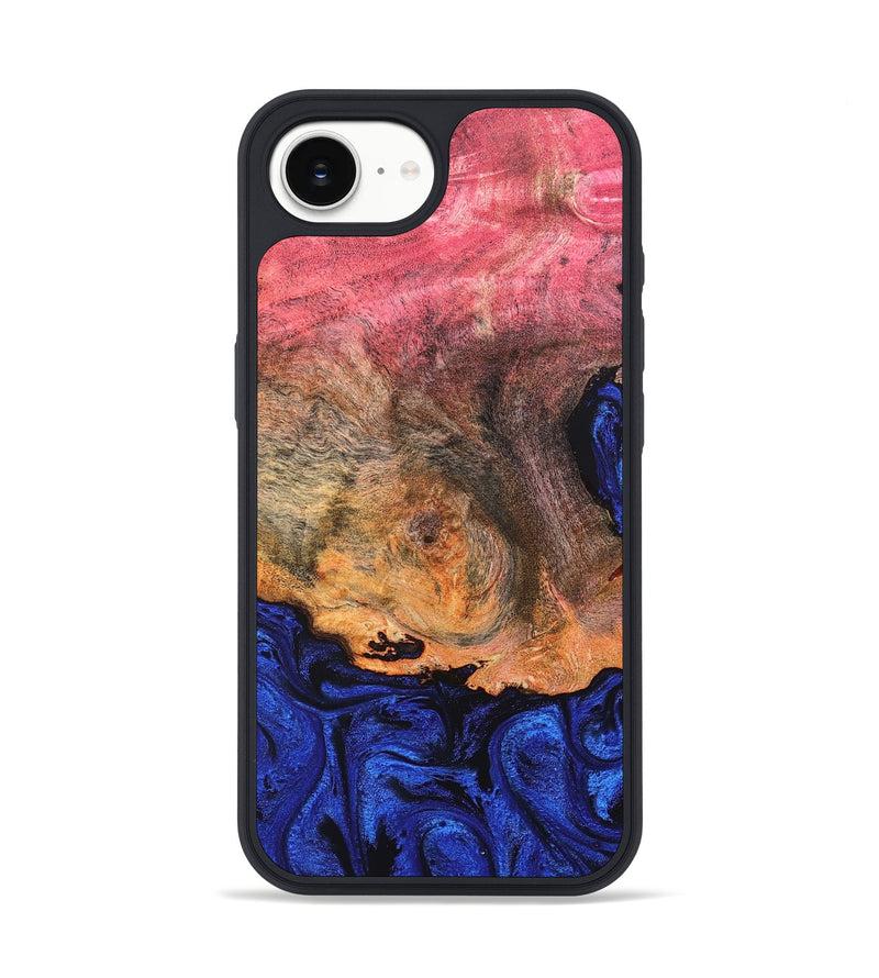 iPhone 16e Wood Phone Case - Aliza (Blue, 821847)