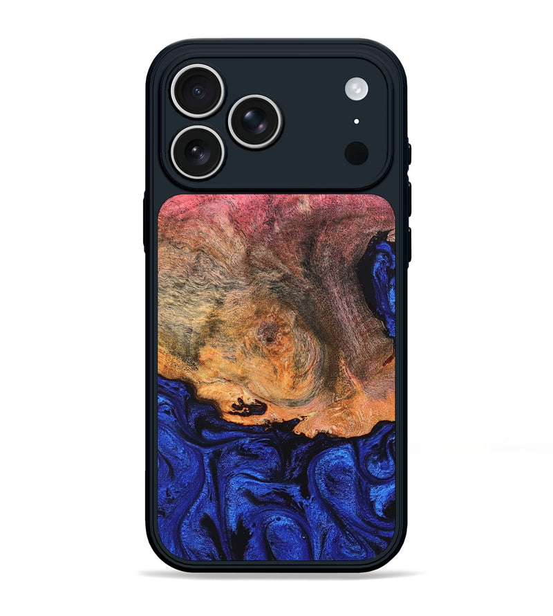 iPhone 17 Pro Max Wood Phone Case - Aliza (Blue, 821847)