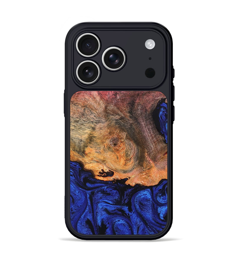 iPhone 17 Pro Wood Phone Case - Aliza (Blue, 821847)