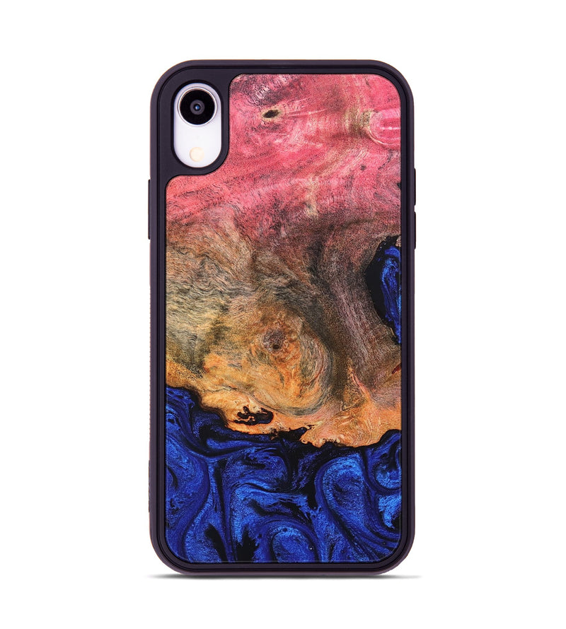 iPhone Xr Wood Phone Case - Aliza (Blue, 821847)