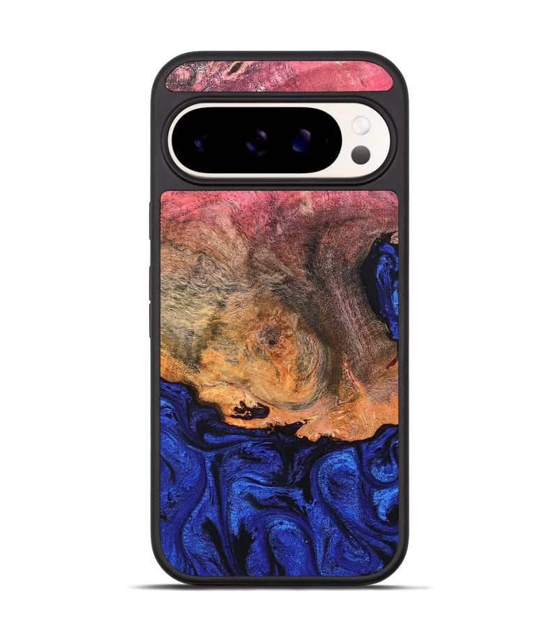 Pixel 9 Wood Phone Case - Aliza (Blue, 821847)
