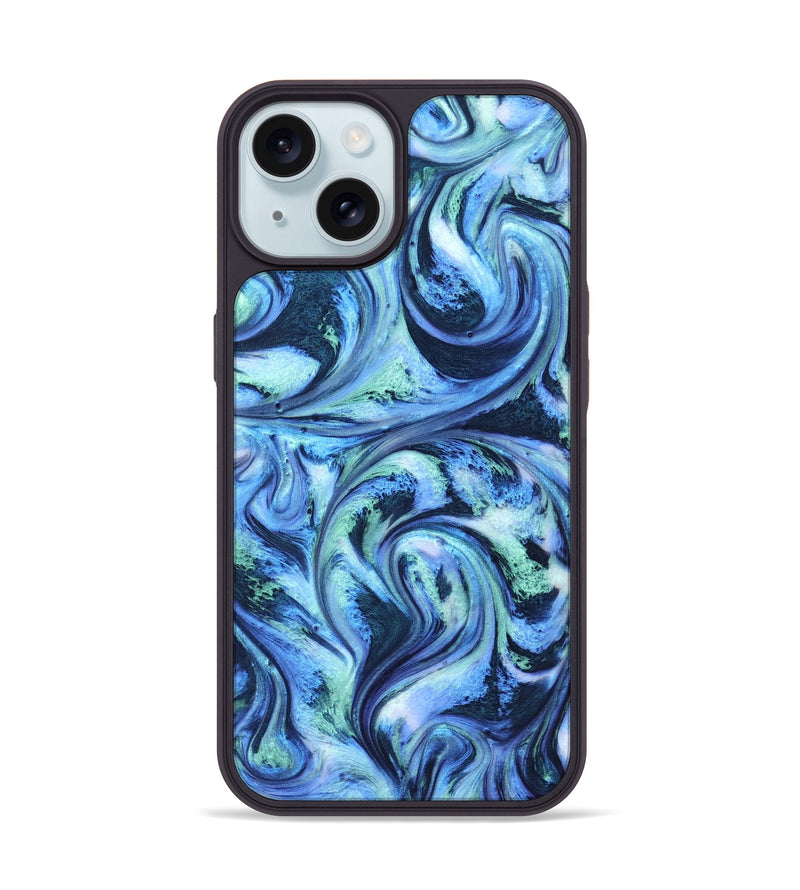 iPhone 15 ResinArt Phone Case - Reyna (Blue, 821848)