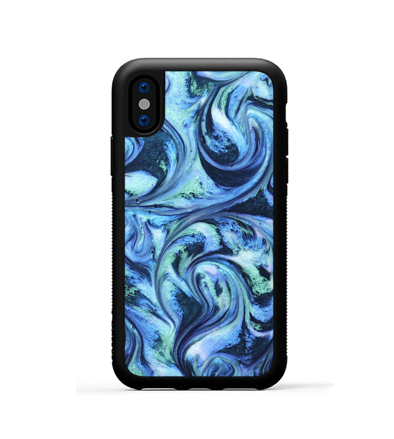 iPhone Xs ResinArt Phone Case - Reyna (Blue, 821848)