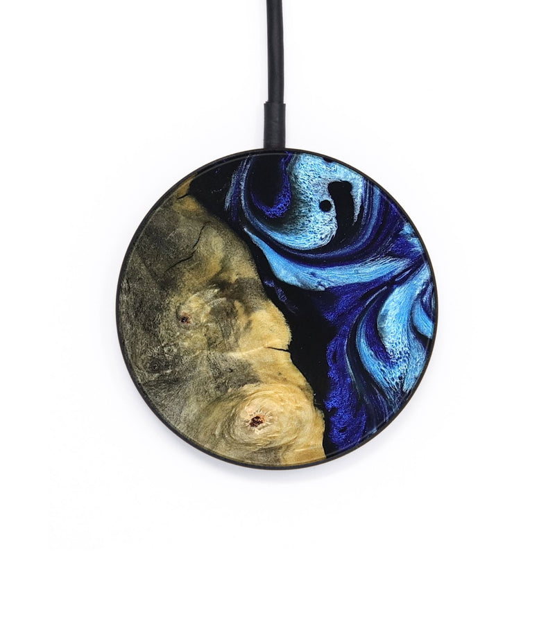 Circle Wood Wireless Charger - Verda (Blue, 821849)