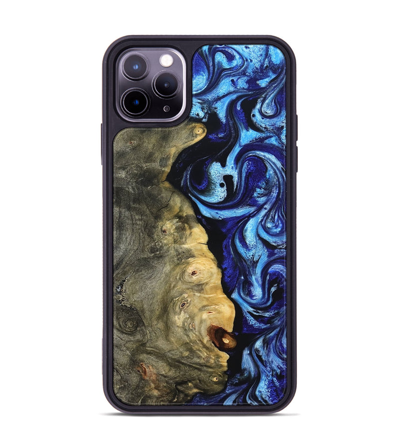 iPhone 11 Pro Max Wood Phone Case - Verda (Blue, 821849)