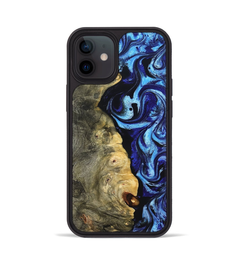 iPhone 12 Wood Phone Case - Verda (Blue, 821849)