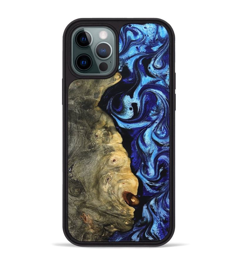 iPhone 12 Pro Max Wood Phone Case - Verda (Blue, 821849)