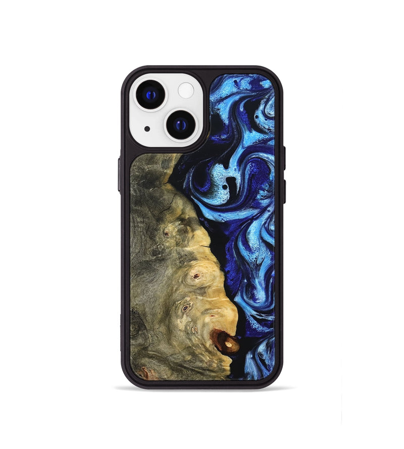iPhone 13 mini Wood Phone Case - Verda (Blue, 821849)
