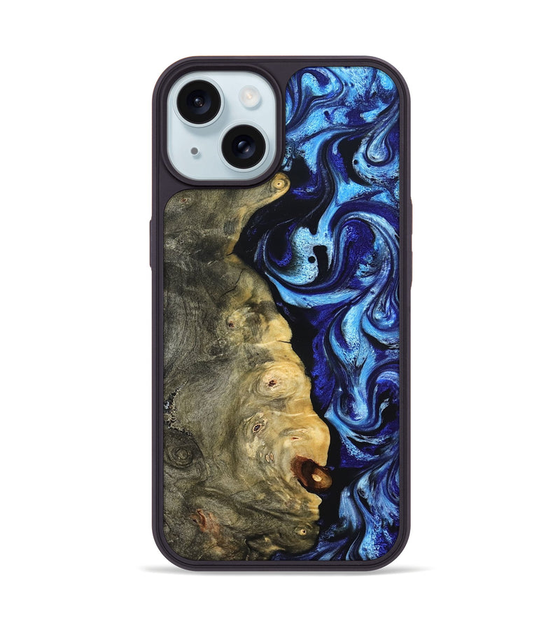 iPhone 15 Wood Phone Case - Verda (Blue, 821849)