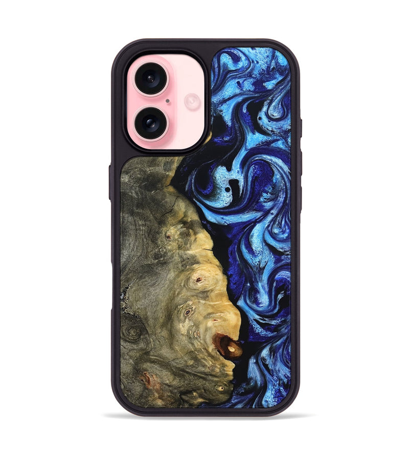 iPhone 16 Wood Phone Case - Verda (Blue, 821849)