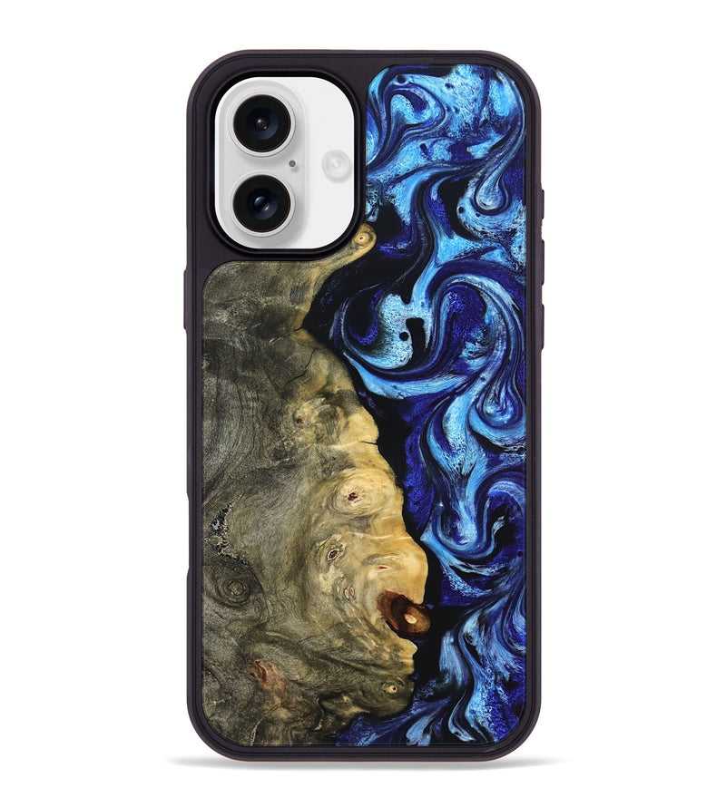 iPhone 16 Plus Wood Phone Case - Verda (Blue, 821849)