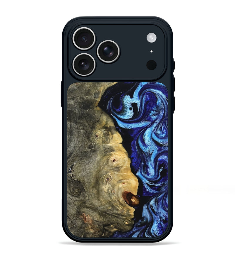 iPhone 17 Pro Max Wood Phone Case - Verda (Blue, 821849)