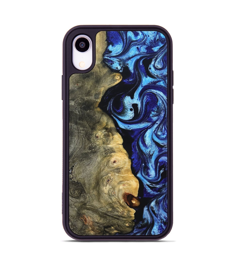iPhone Xr Wood Phone Case - Verda (Blue, 821849)