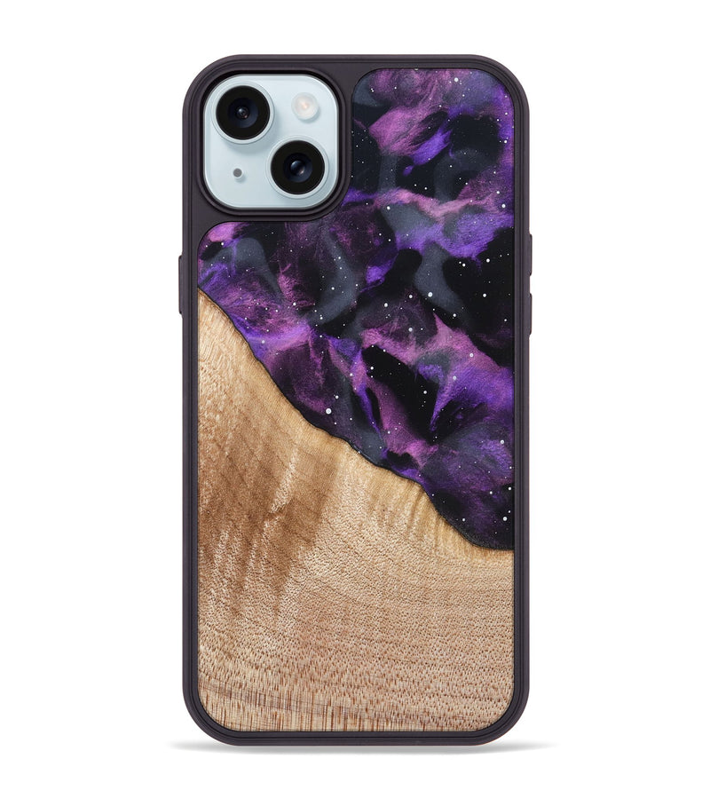 iPhone 15 Plus Wood Phone Case - Cassian (Cosmos, 821862)