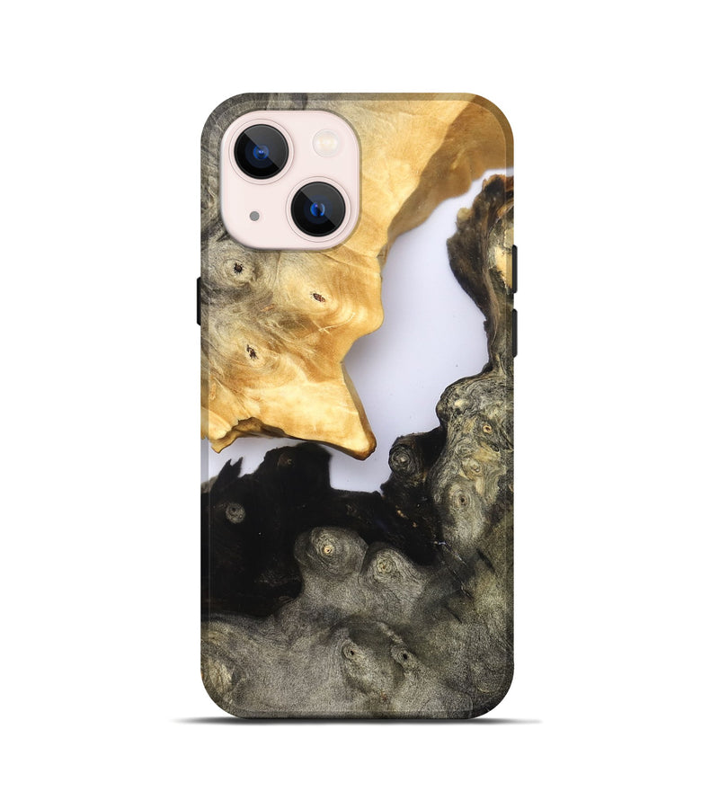 iPhone 13 mini Wood Live Edge Phone Case - Kaylee (Clear, 821886)