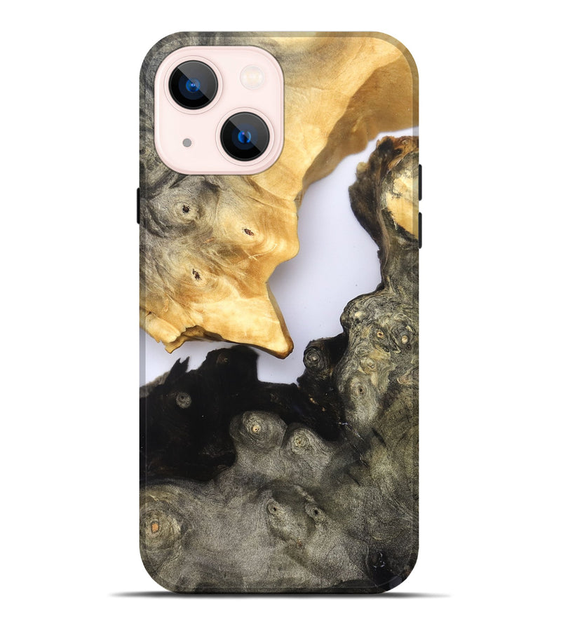 iPhone 14 Plus Wood Live Edge Phone Case - Kaylee (Clear, 821886)
