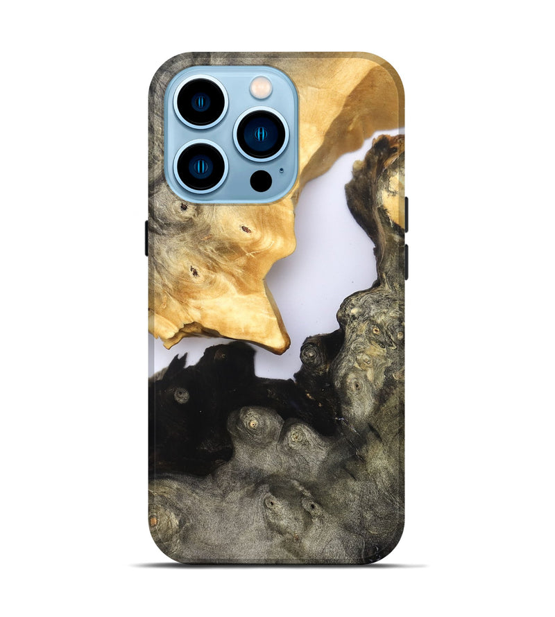 iPhone 14 Pro Wood Live Edge Phone Case - Kaylee (Clear, 821886)