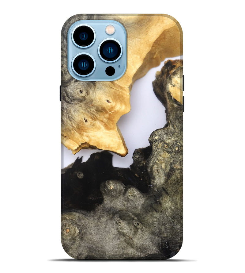 iPhone 14 Pro Max Wood Live Edge Phone Case - Kaylee (Clear, 821886)