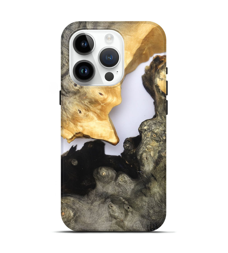 iPhone 15 Pro Wood Live Edge Phone Case - Kaylee (Clear, 821886)