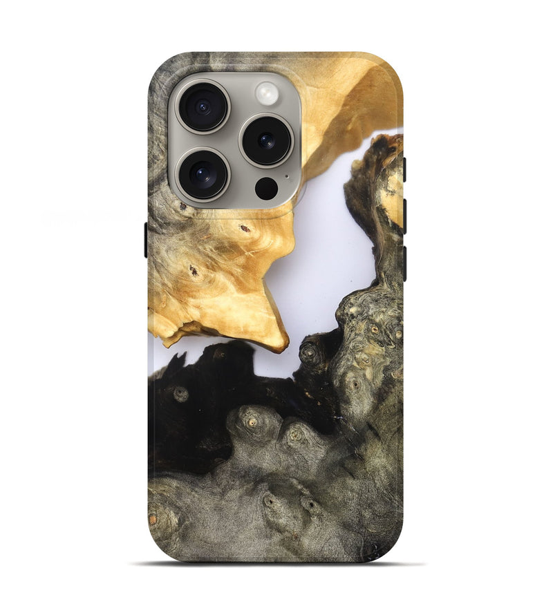 iPhone 16 Pro Wood Live Edge Phone Case - Kaylee (Clear, 821886)