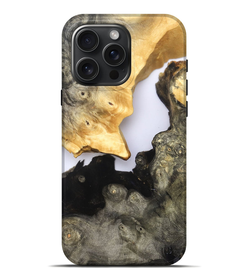 iPhone 16 Pro Max Wood Live Edge Phone Case - Kaylee (Clear, 821886)