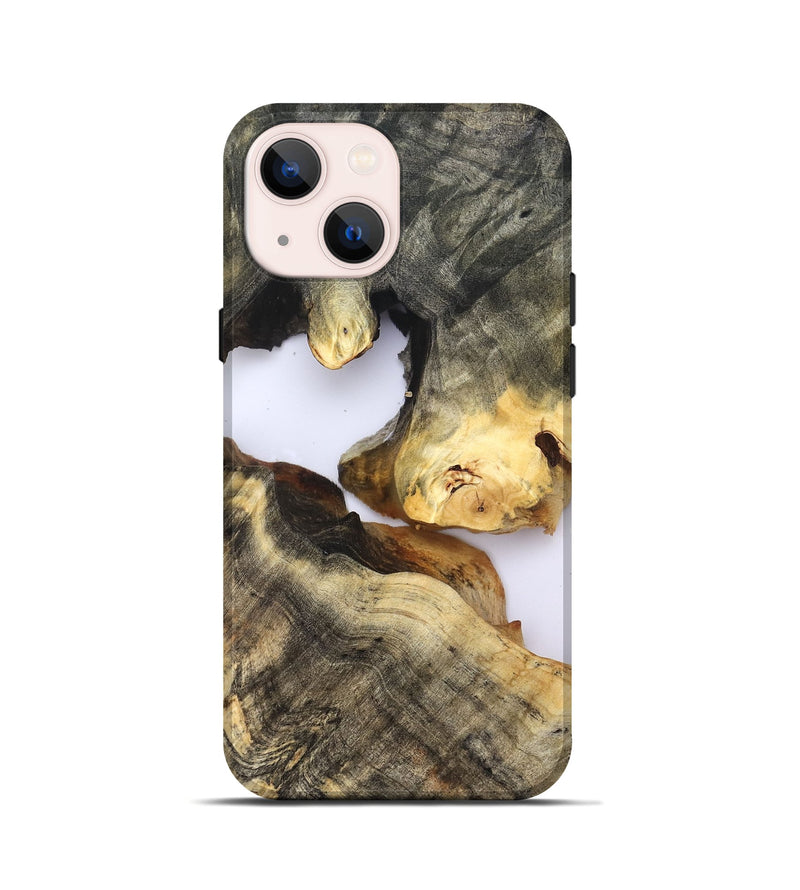 iPhone 13 mini Wood Live Edge Phone Case - Maura (Clear, 821887)