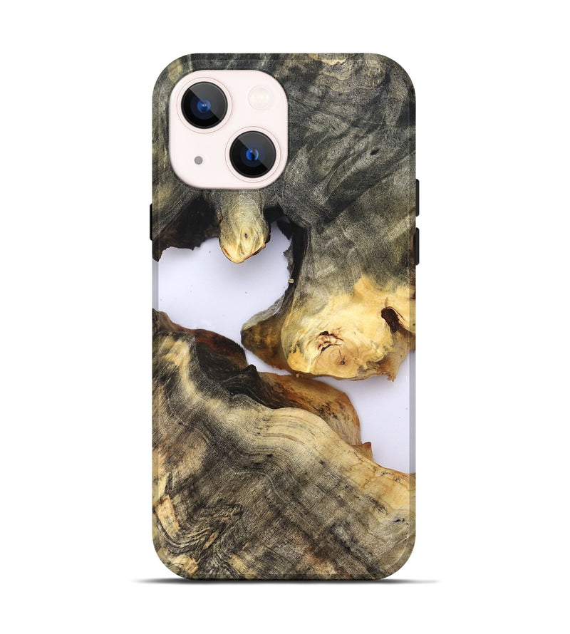 iPhone 14 Wood Live Edge Phone Case - Maura (Clear, 821887)