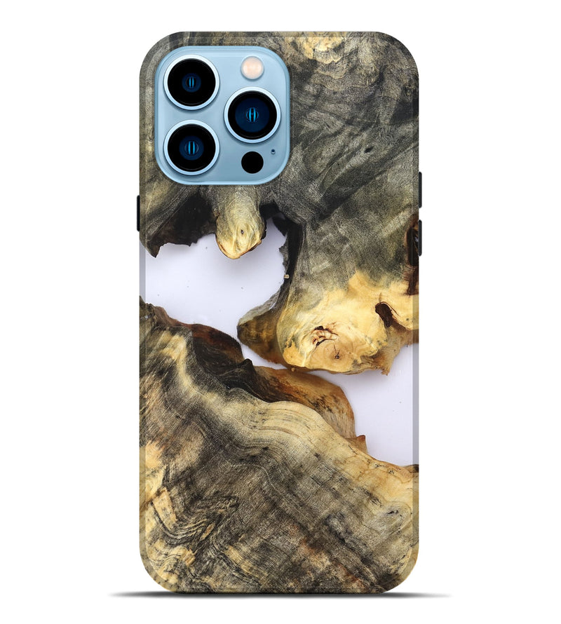 iPhone 14 Pro Max Wood Live Edge Phone Case - Maura (Clear, 821887)