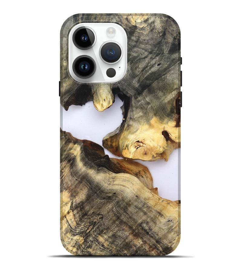 iPhone 15 Pro Max Wood Live Edge Phone Case - Maura (Clear, 821887)