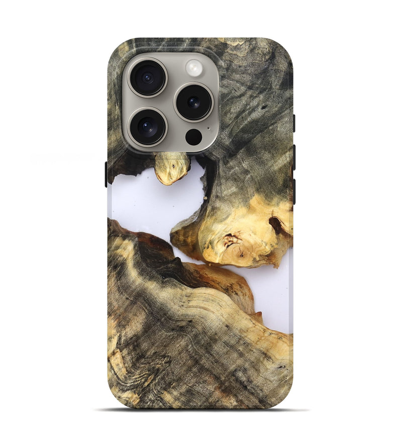 iPhone 16 Pro Wood Live Edge Phone Case - Maura (Clear, 821887)