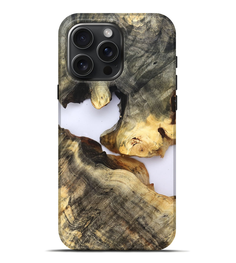 iPhone 16 Pro Max Wood Live Edge Phone Case - Maura (Clear, 821887)
