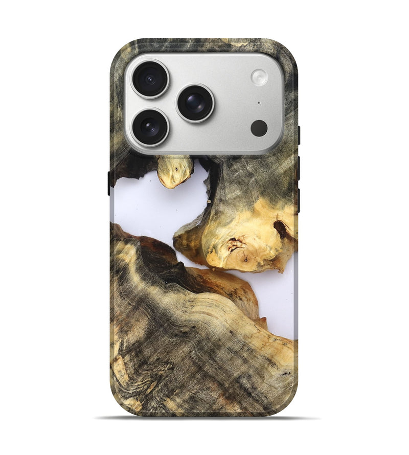 iPhone 17 Pro Wood Live Edge Phone Case - Maura (Clear, 821887)