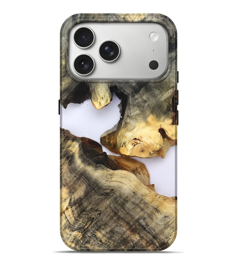 iPhone 17 Pro Max Wood Live Edge Phone Case - Maura (Clear, 821887)