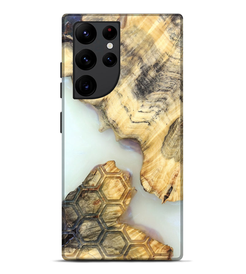 Galaxy S22 Ultra Wood Live Edge Phone Case - Elina (Clear, 821888)