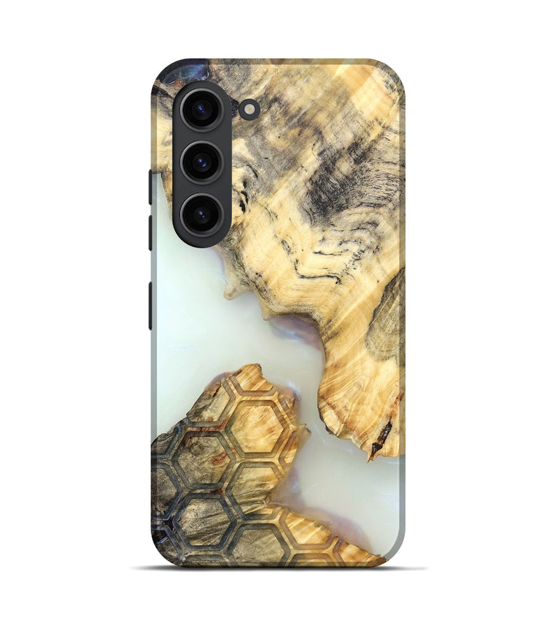 Galaxy S23 Wood Live Edge Phone Case - Elina (Clear, 821888)