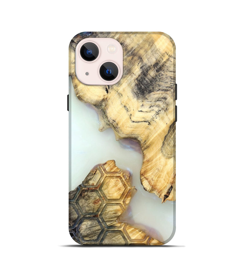 iPhone 13 mini Wood Live Edge Phone Case - Elina (Clear, 821888)