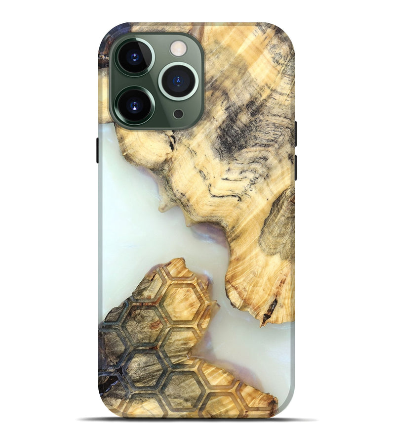 iPhone 13 Pro Max Wood Live Edge Phone Case - Elina (Clear, 821888)